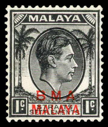 Malaya BMA SG 1aa mint