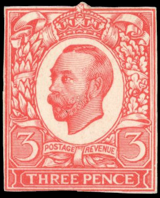 GB 1911 unissued 3d value Trial