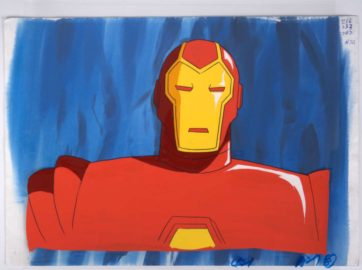 Iron Man Original Production Iron Man Cel and Background (Marvel Studios, 1994-1995)