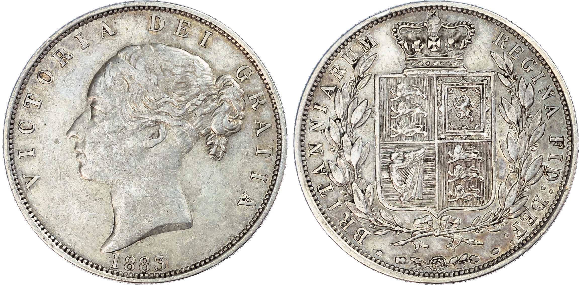 Victoria (1837-1901), Halfcrown, 1883