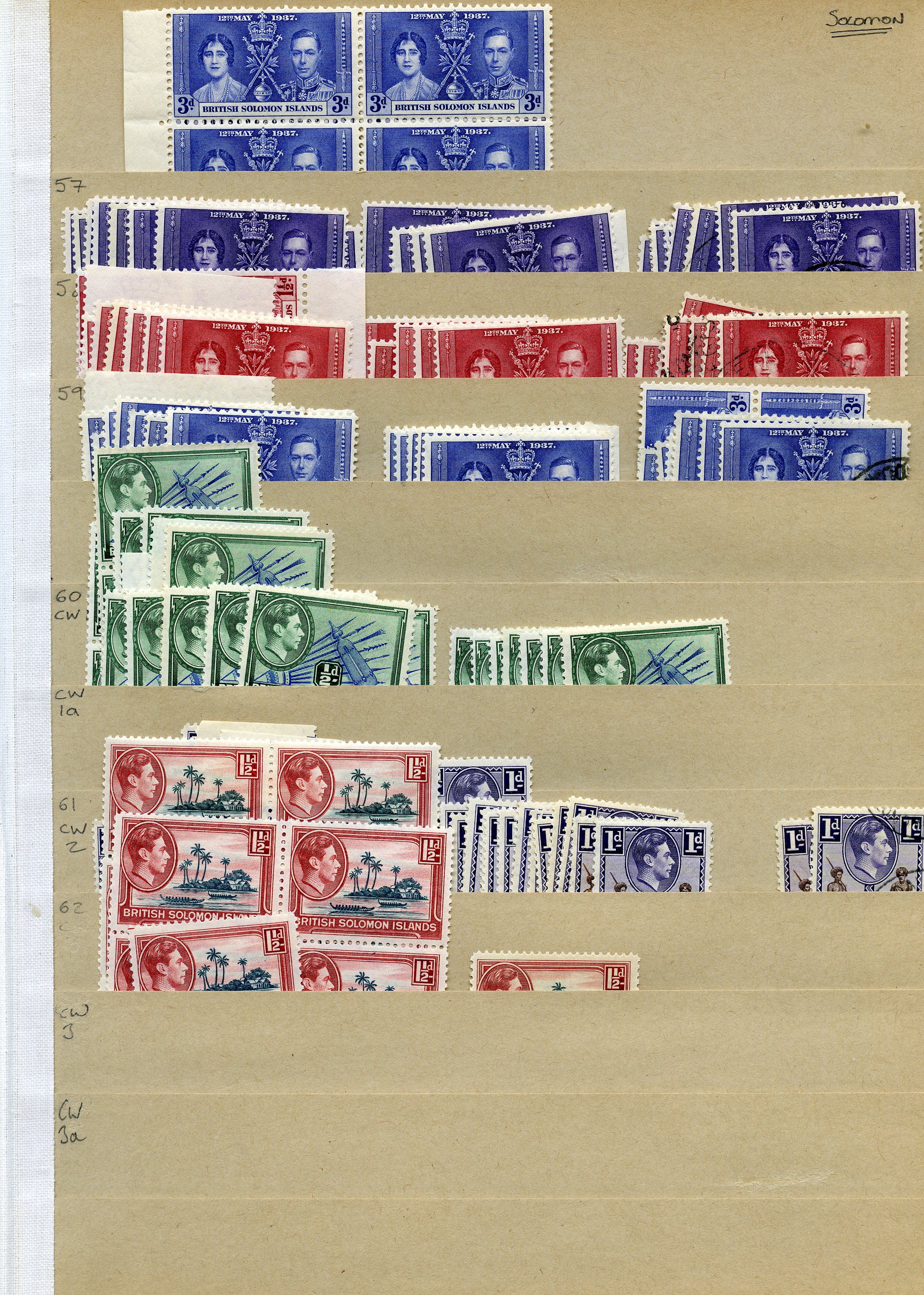 KG VI stock on manila stocksheets,...