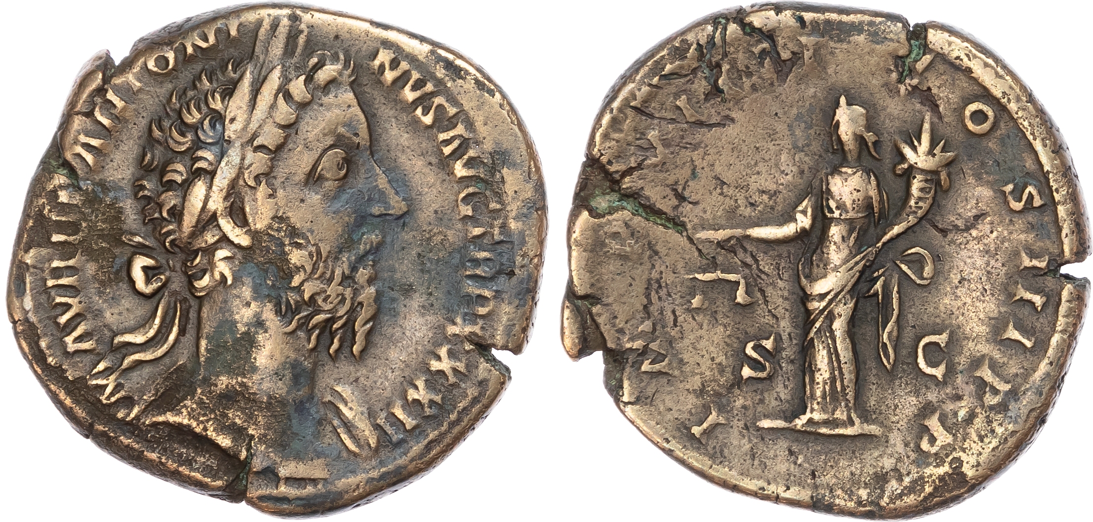 Marcus Aurelius (AD 161-180) AE Sestertius, Rome, AD 178-179, 21.57g. 