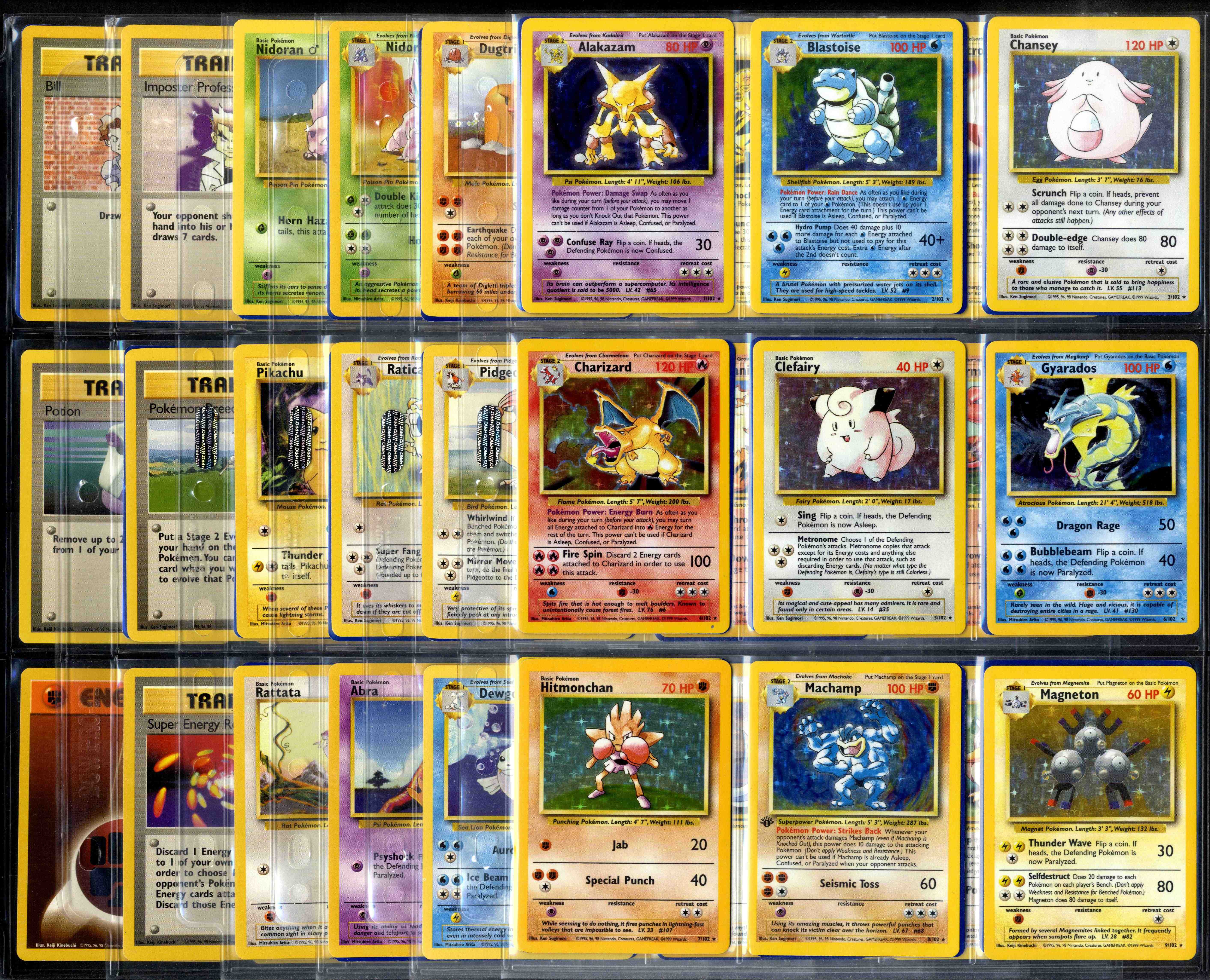 Base Set Unlimited - Complete Set 102/102 - 1999