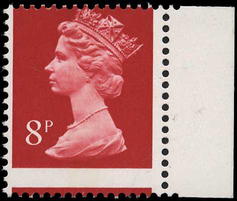 1979 8p rosine (1 centre band) approx...