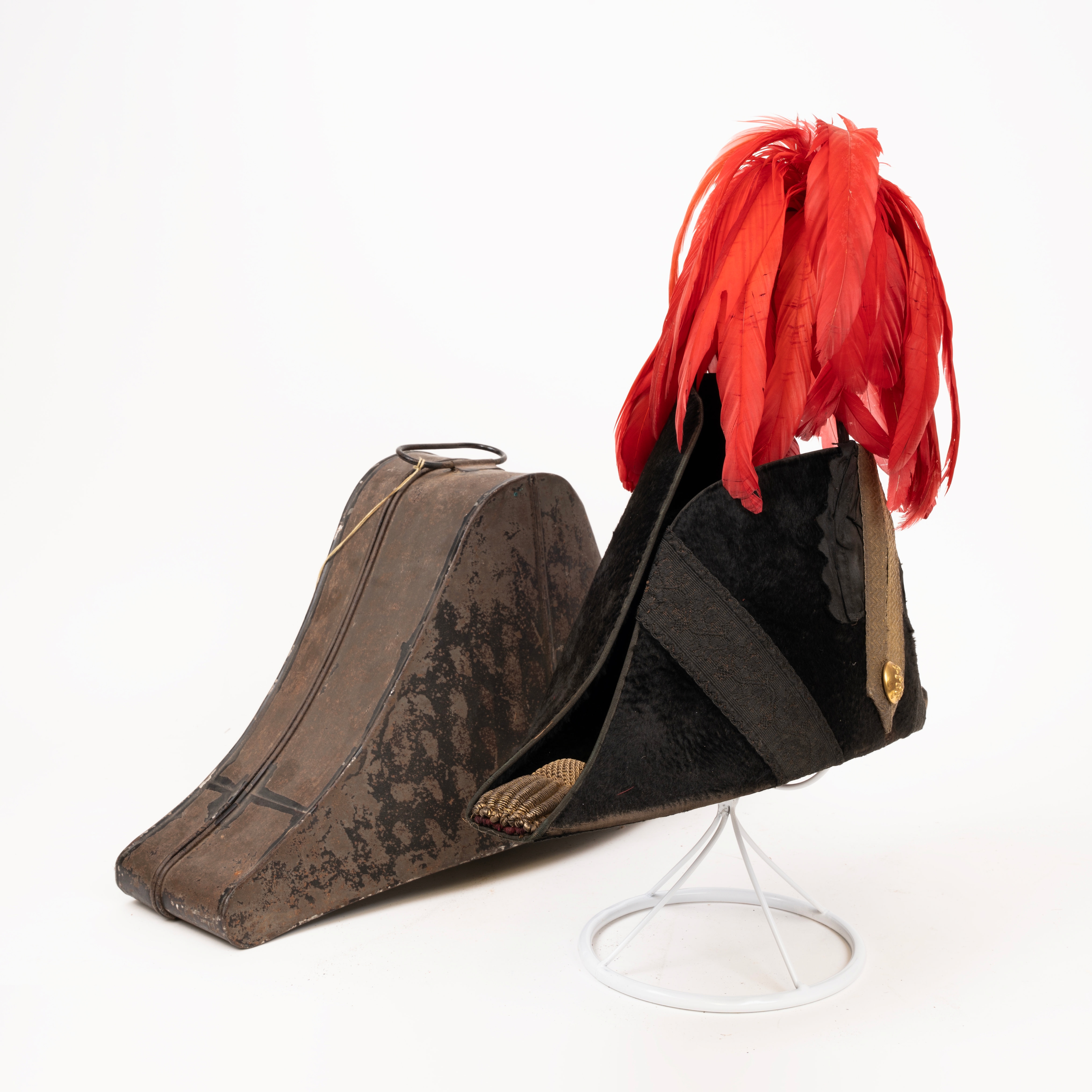 Royal Artillery Officers Bicorn Hat, with case