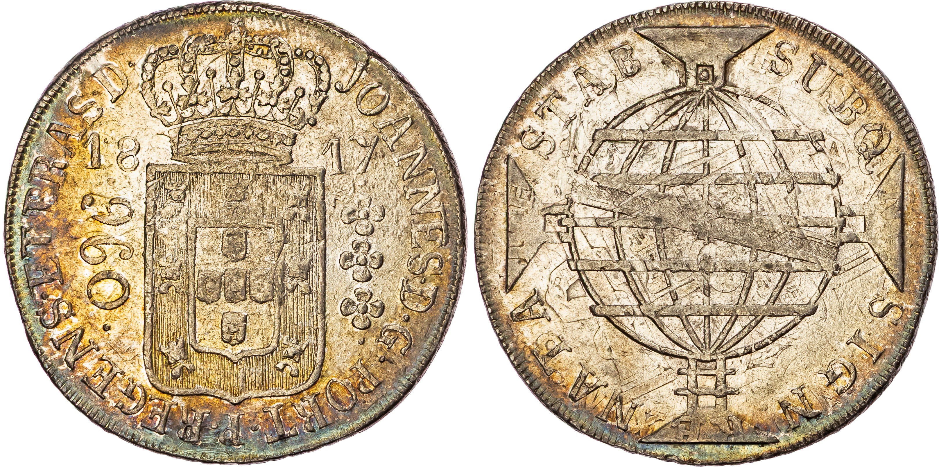 Brazil, João VI (1799-1818), silver 960 Réis, 1817 B