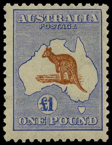 Third Watermark: 1915-27 £1 chestnut and...