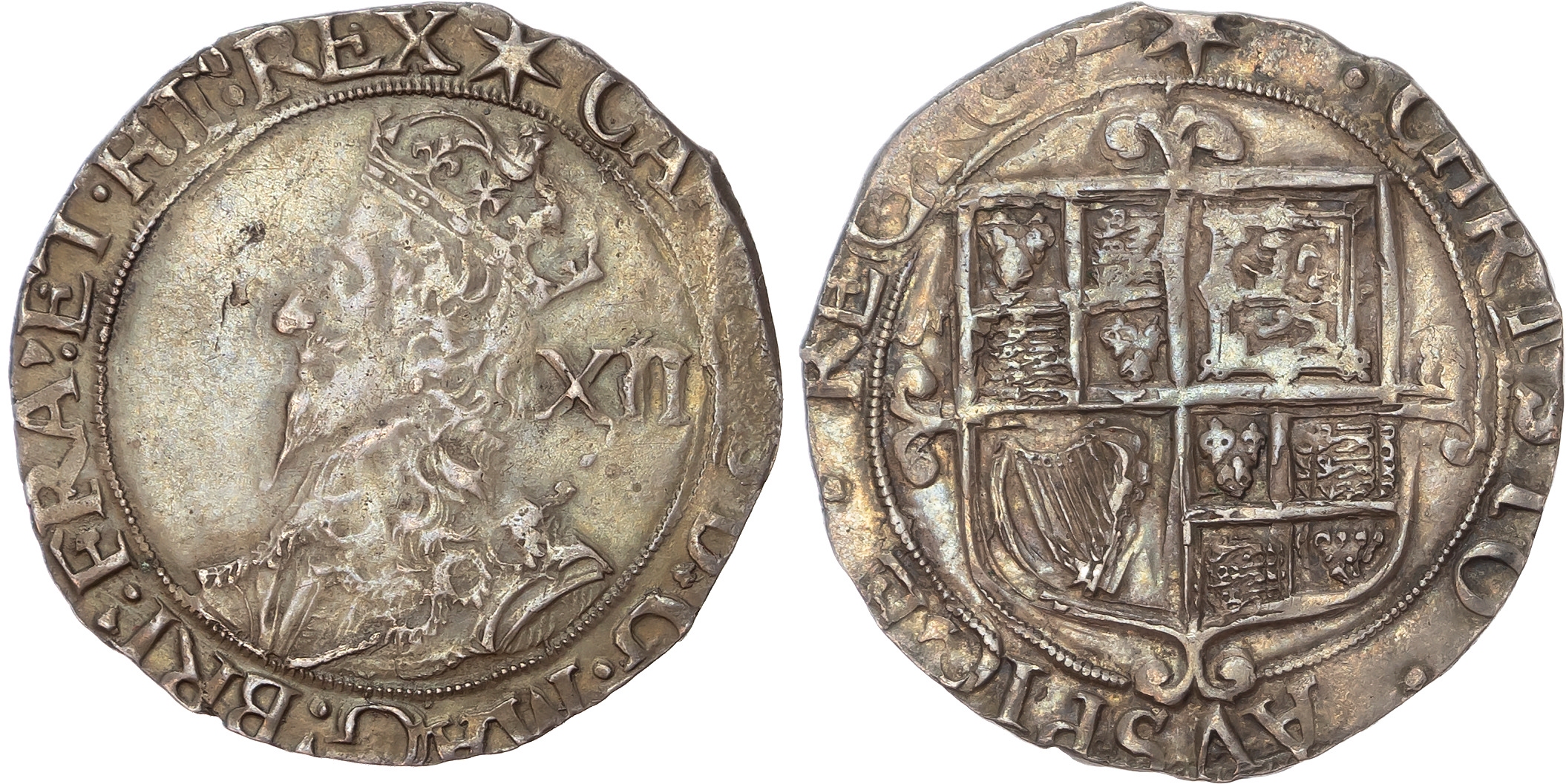 Charles I (1625-1649), AR Shilling, Group F, Type 4.4.