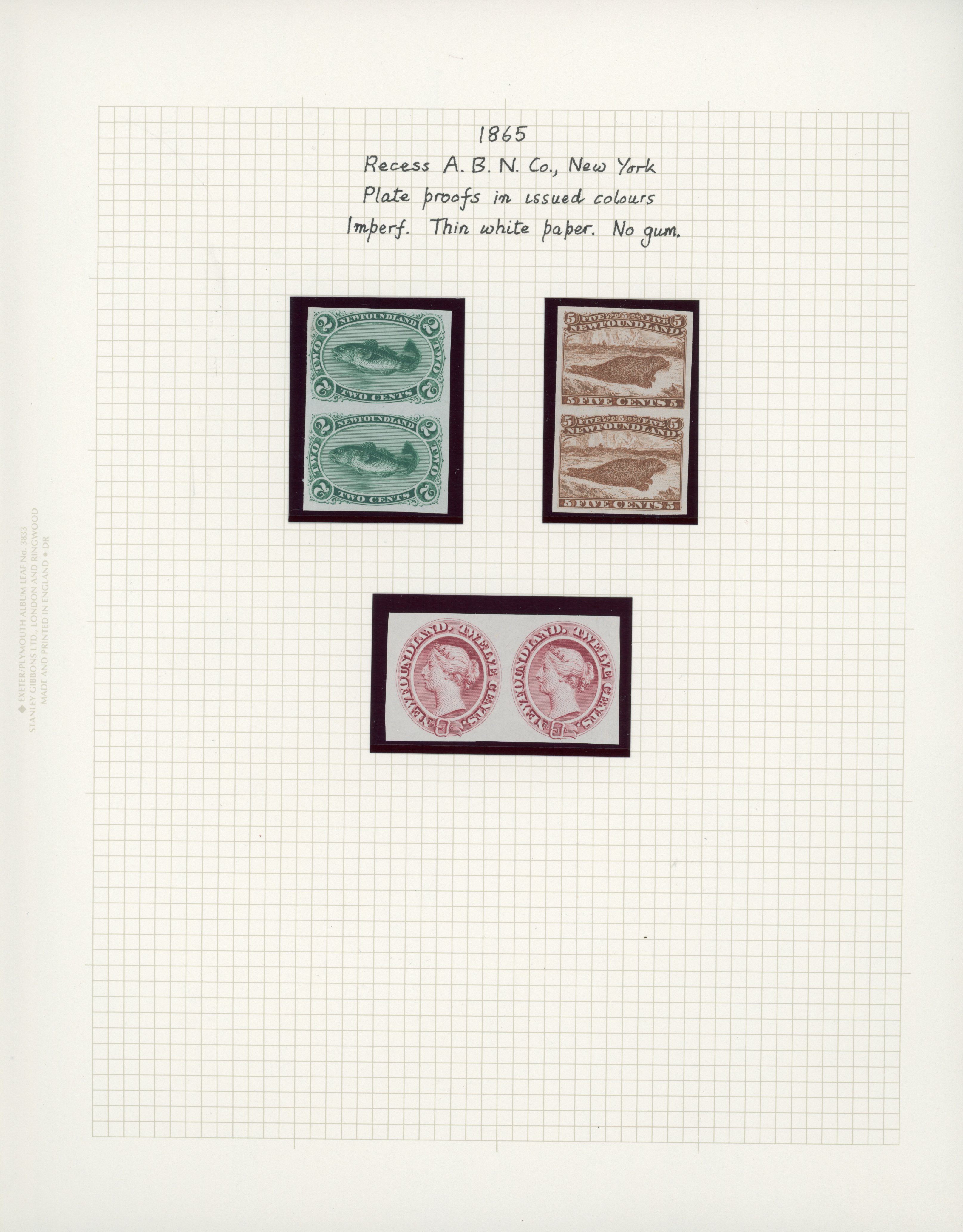 Newfoundland SG 25-65a mint and used collection on pages