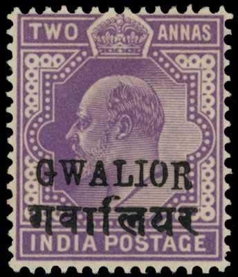 1903-06 KEVII 2a mauve, 14 mm opt,...