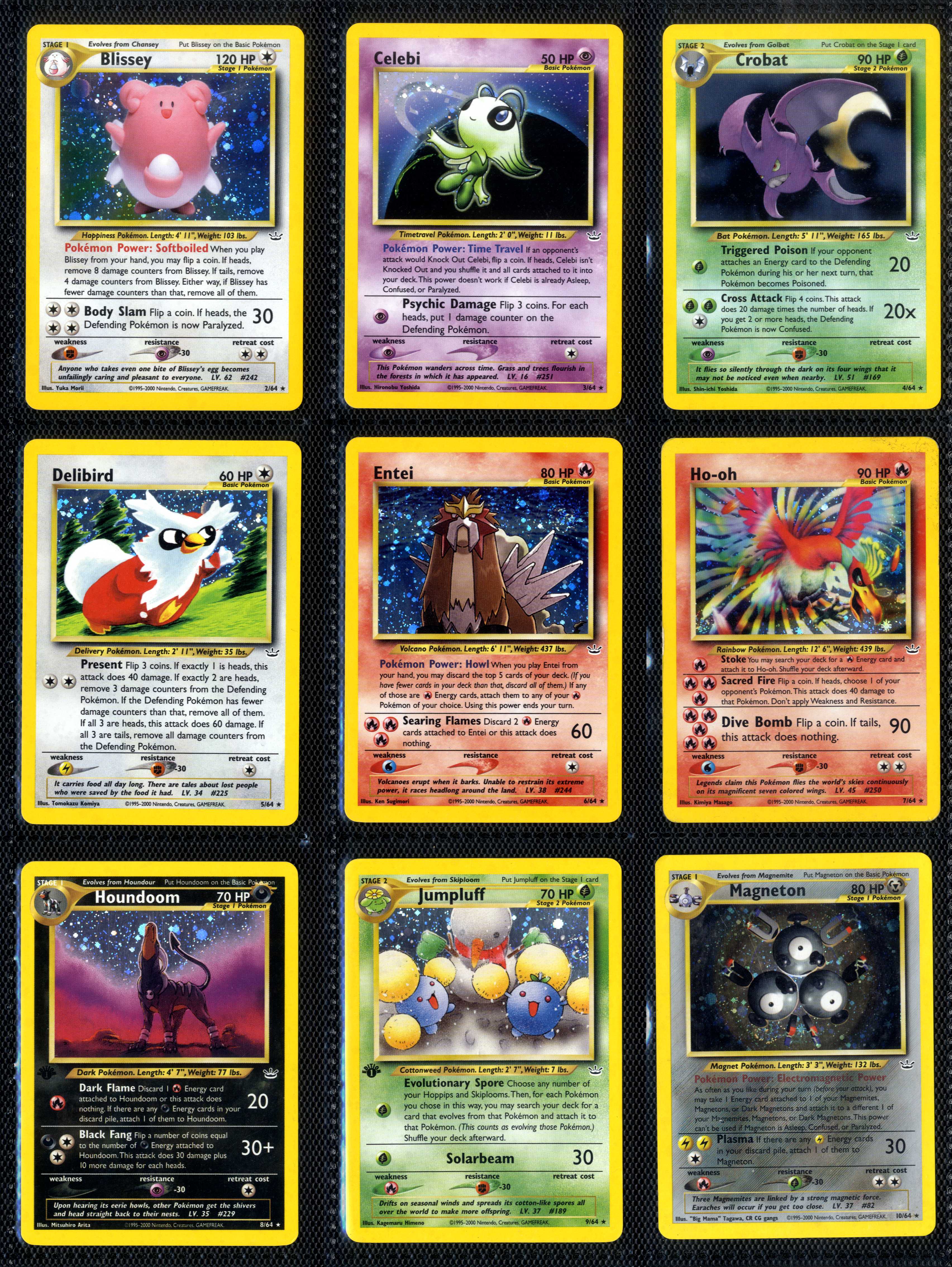 Neo Revelation - Partially Complete Set - Unlimited/1st Edition - 13 holos