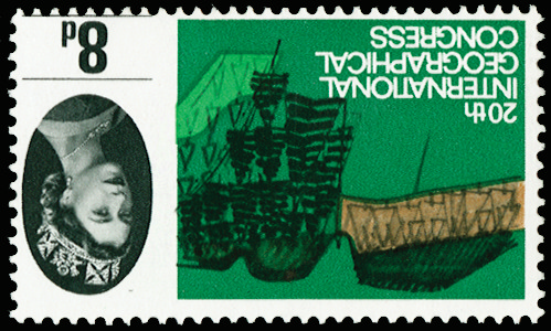 GB SG653wi 1964 8d 20th Geo Congress (Wmk. Inverted) U/M.