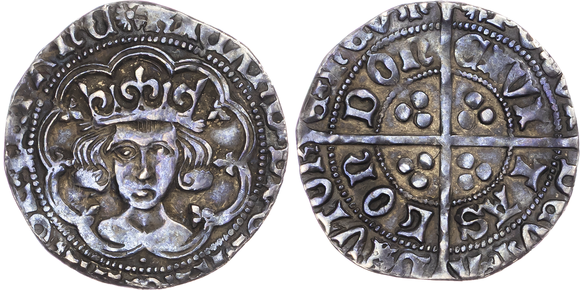 Richard III (1483-1485), AR Groat, Type 3, Tower (London) mint, mm. sun and rose 2.