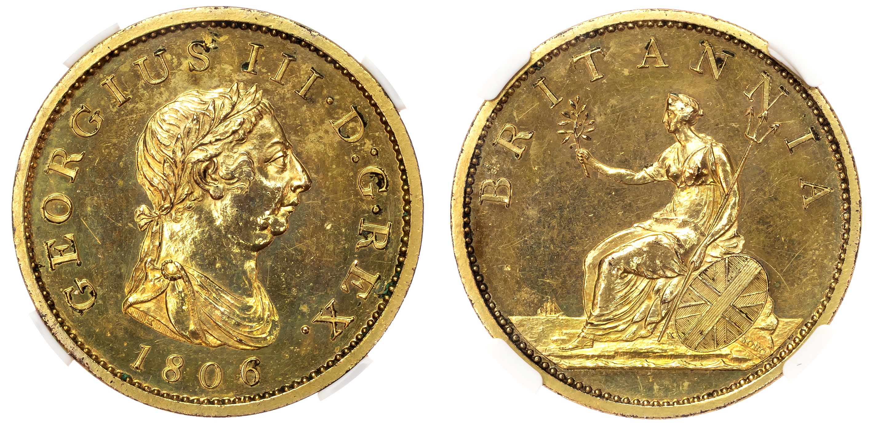 George III (1760-1820), Proof Penny, 1806 (early Soho).