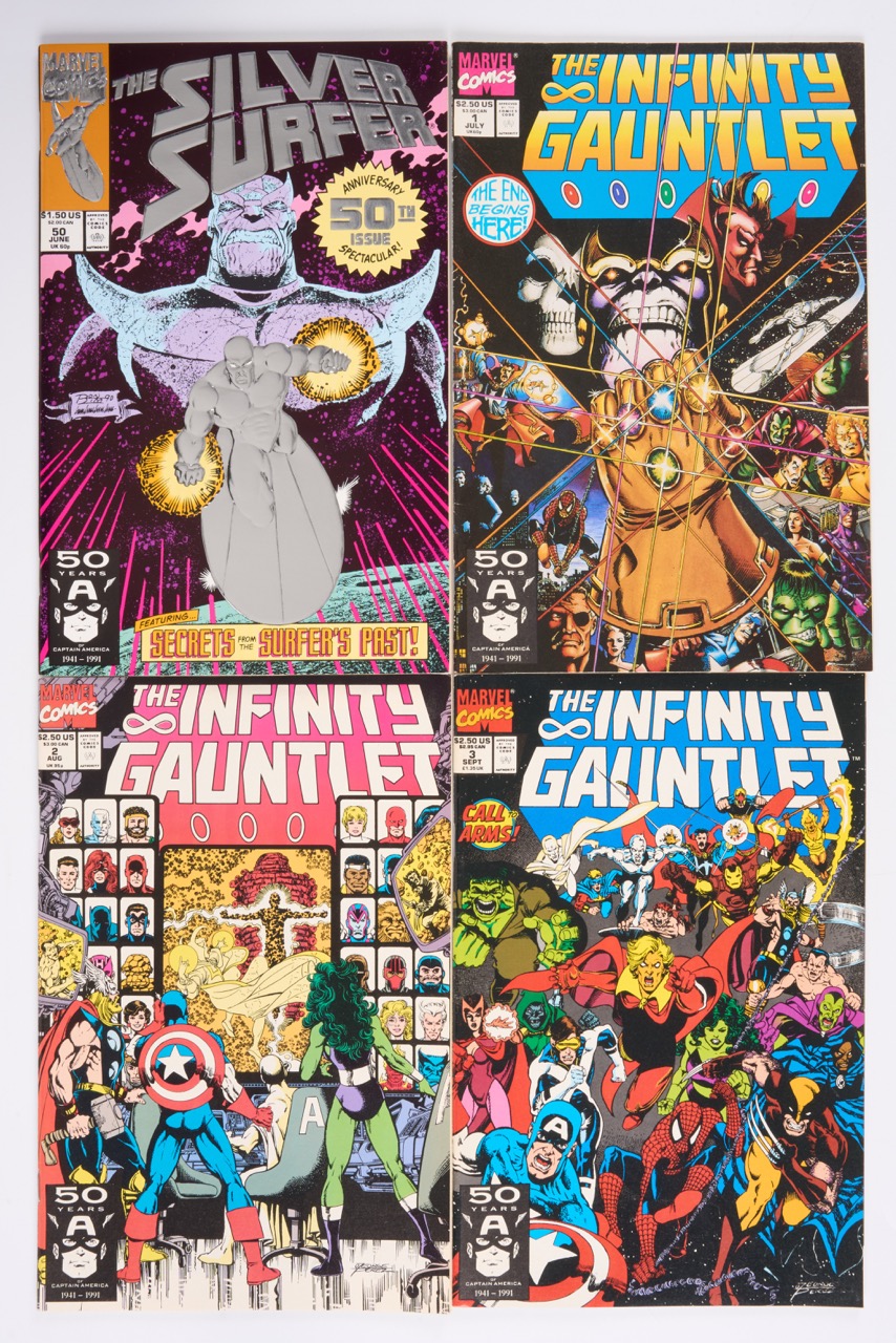 The Infinity Gauntlet #1-#6 Complete Set (Marvel Comics, 1991) Total 7
