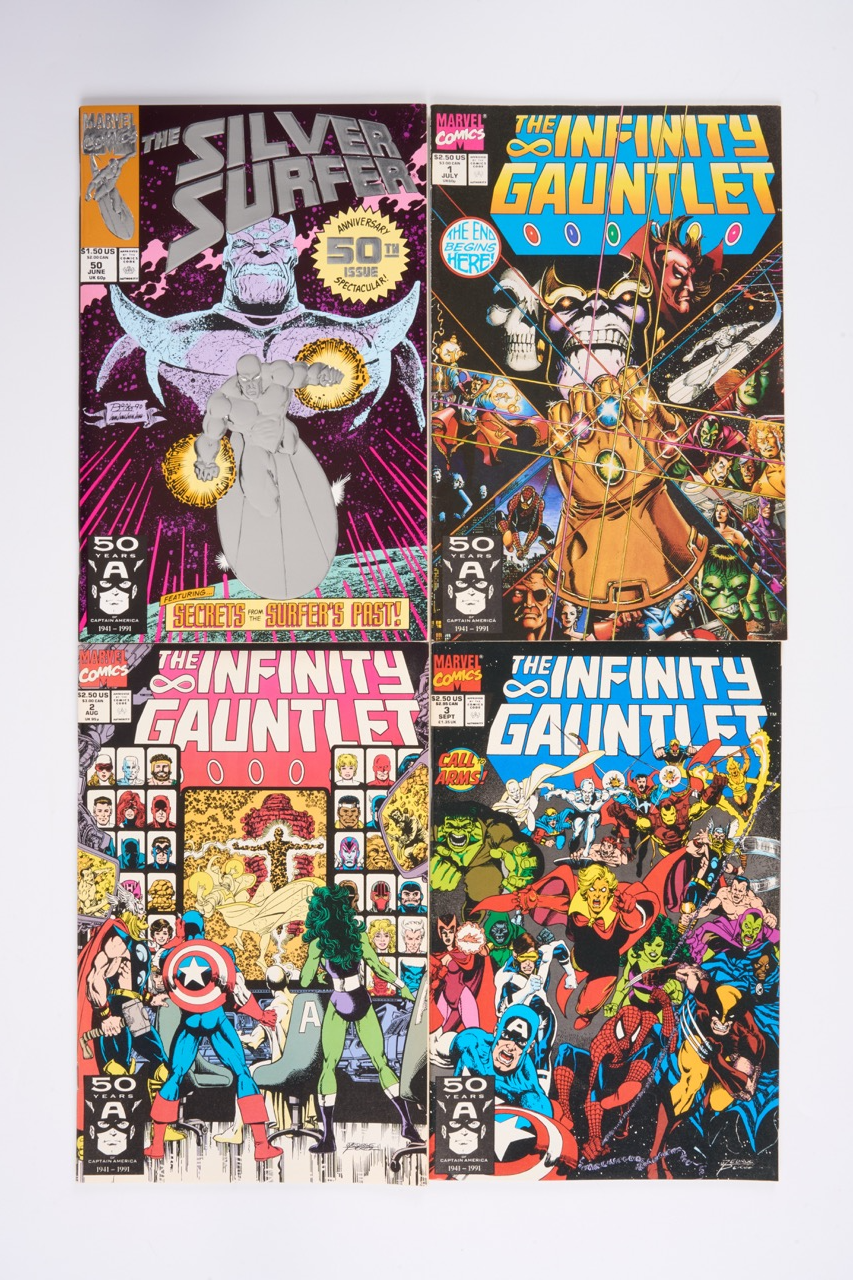 The Infinity Gauntlet #1-#6 Complete Set (Marvel Comics, 1991) Total 7