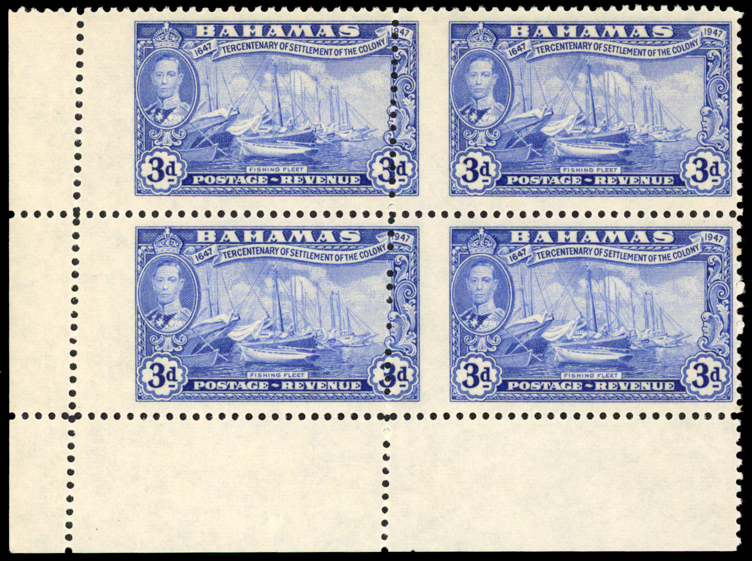 Bahamas SG 193 var block mint
