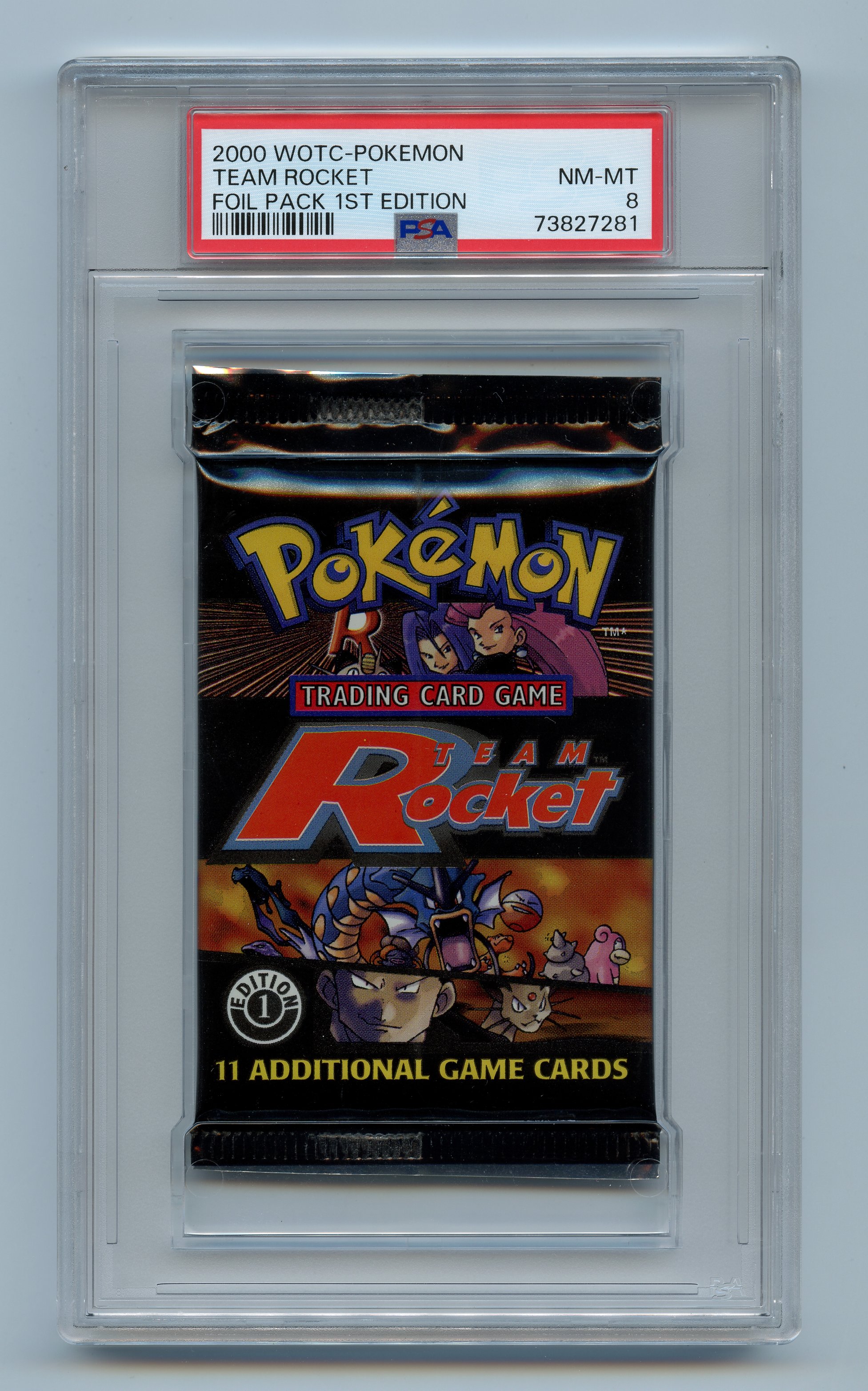 PSA 8 Team Rocket 1st Edition Booster Pack - Mixed Artwork