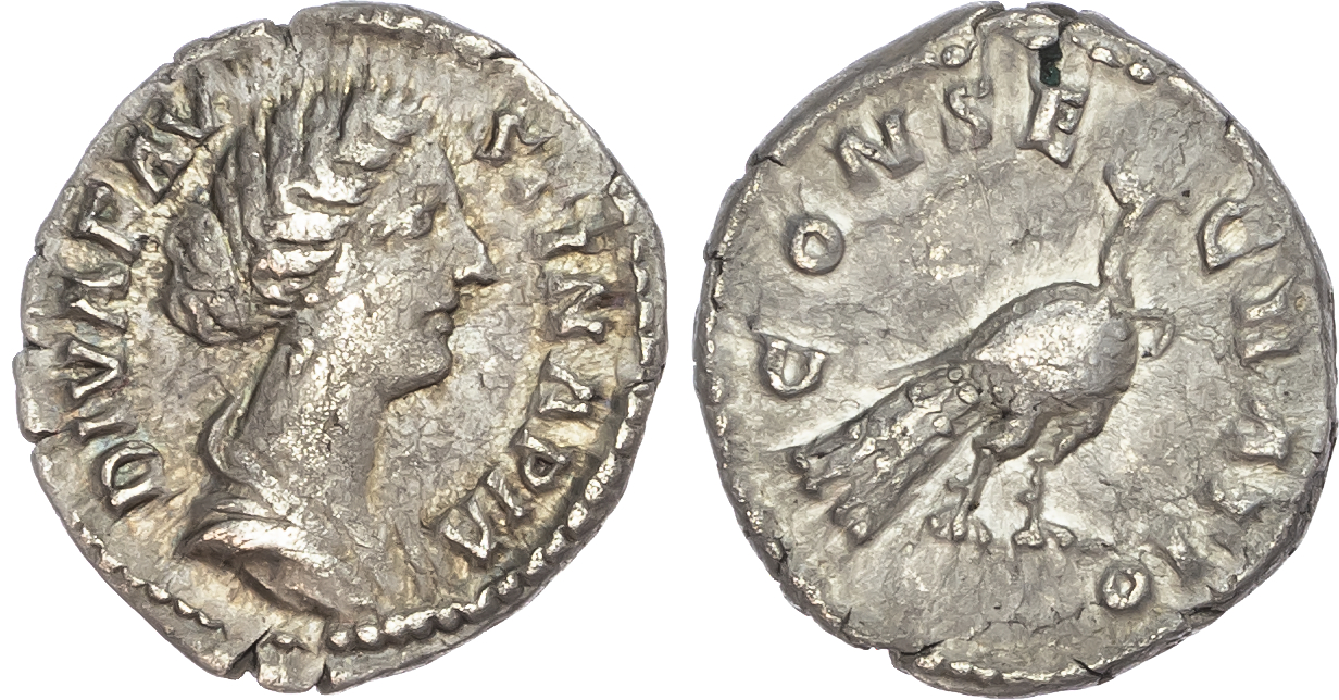 Diva Faustina Junior (d. AD 175/6) AR Denarius, Rome, 3.06g. 