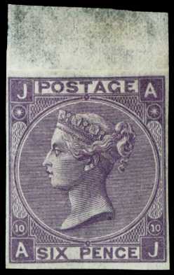 1870 6d mauve Pl.10. Very fine unused o.g....