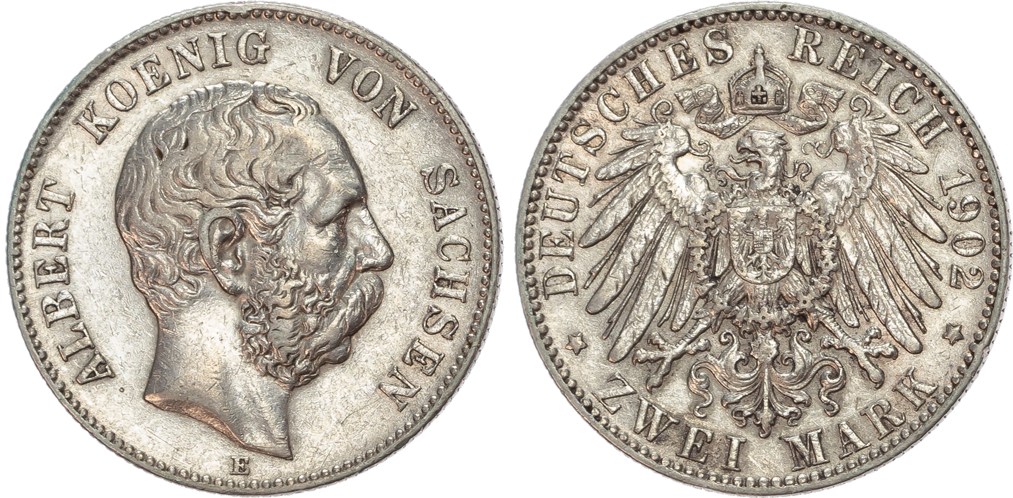 Germany, Saxony, Albrecht I (1873-1902), silver 2 Marks (2).
