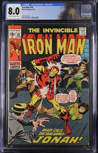 Iron Man #38 CGC 8.0 "When Calls Jonah!" (Marvel Comics, 1971) Off-white to white pages