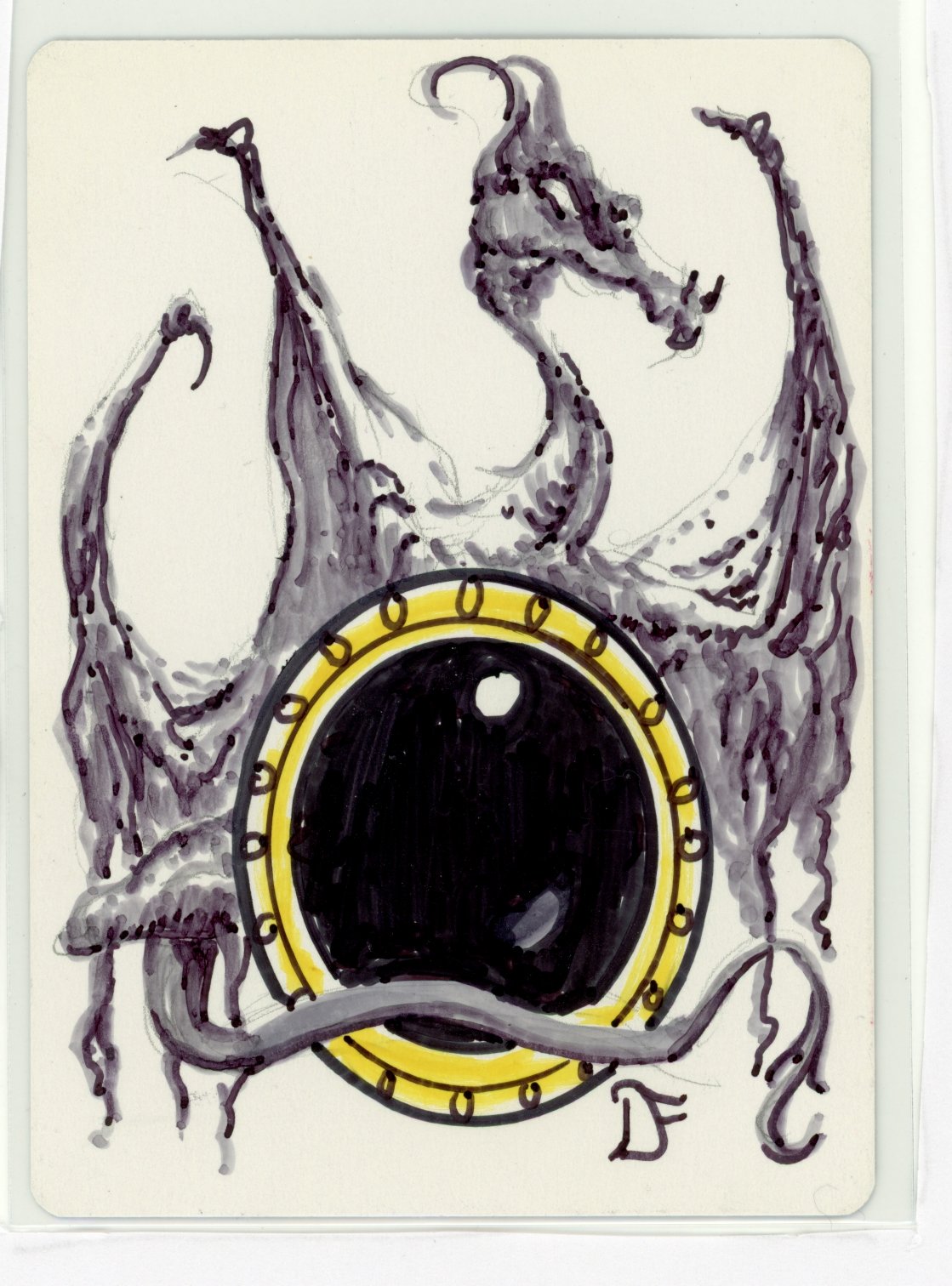 Orcish Cannoneers Artist Proof with Original Sketch - Dan Frazier