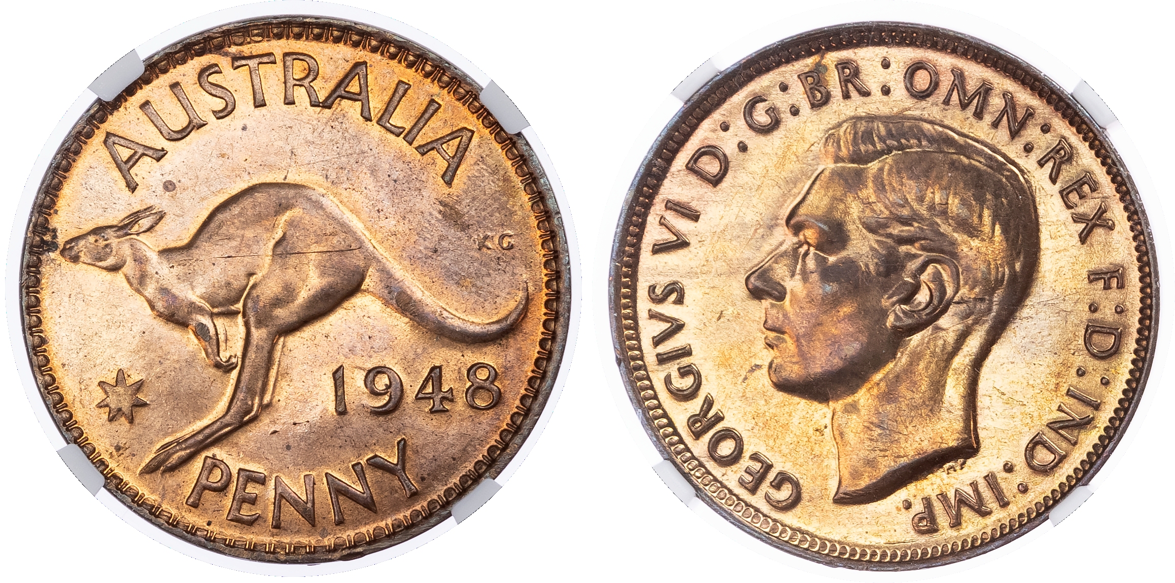 Australia, British Colonial. George VI CU Penny. 1948 (M).