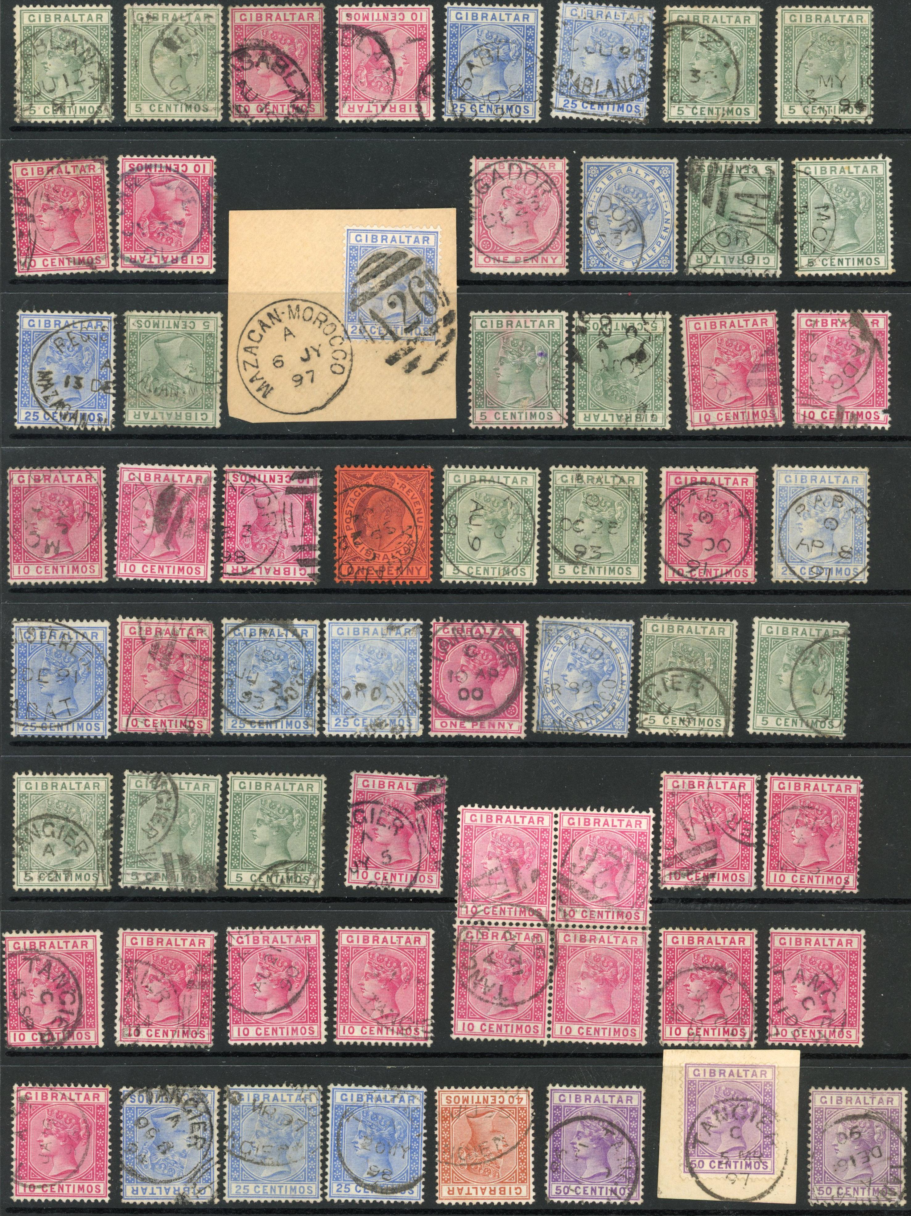 Morocco Agencies; Gibraltar used in collection