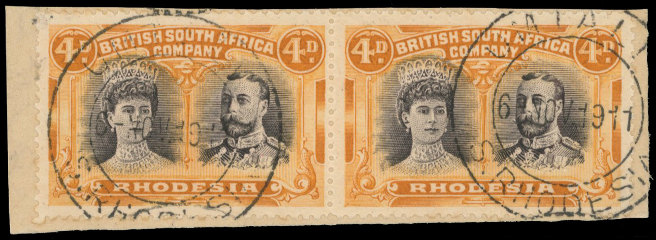 UMTALI DC 6 NOV 1911 on 4d pair Gash in Ear