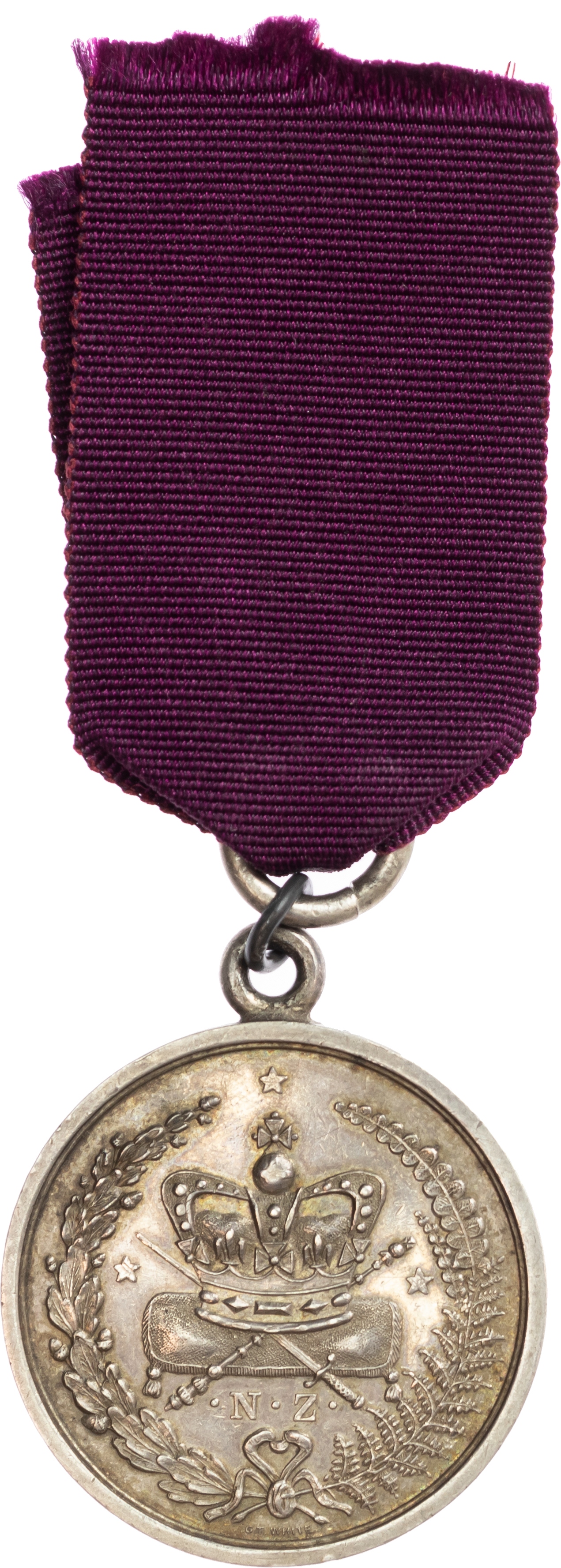 New Zealand Police Long Service & Good Conduct Medal awarded in 1906 to Detective T.P. McMahon 