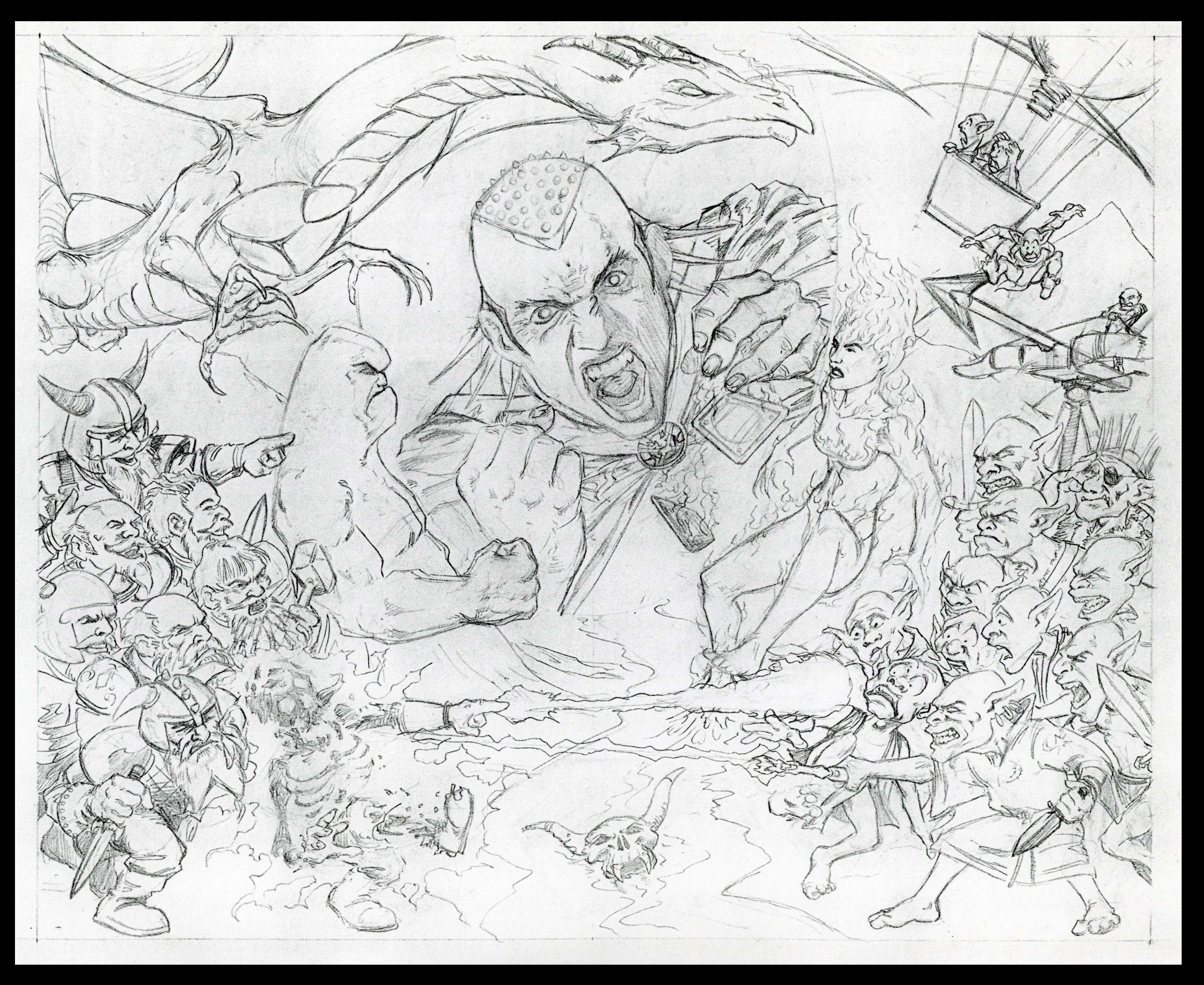 Magic the Gathering - Artist Archival Material by Pete Venters