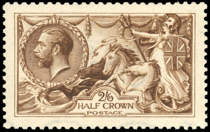 GB 1915 DLR 2s6d very deep brown, mint, SG 408var