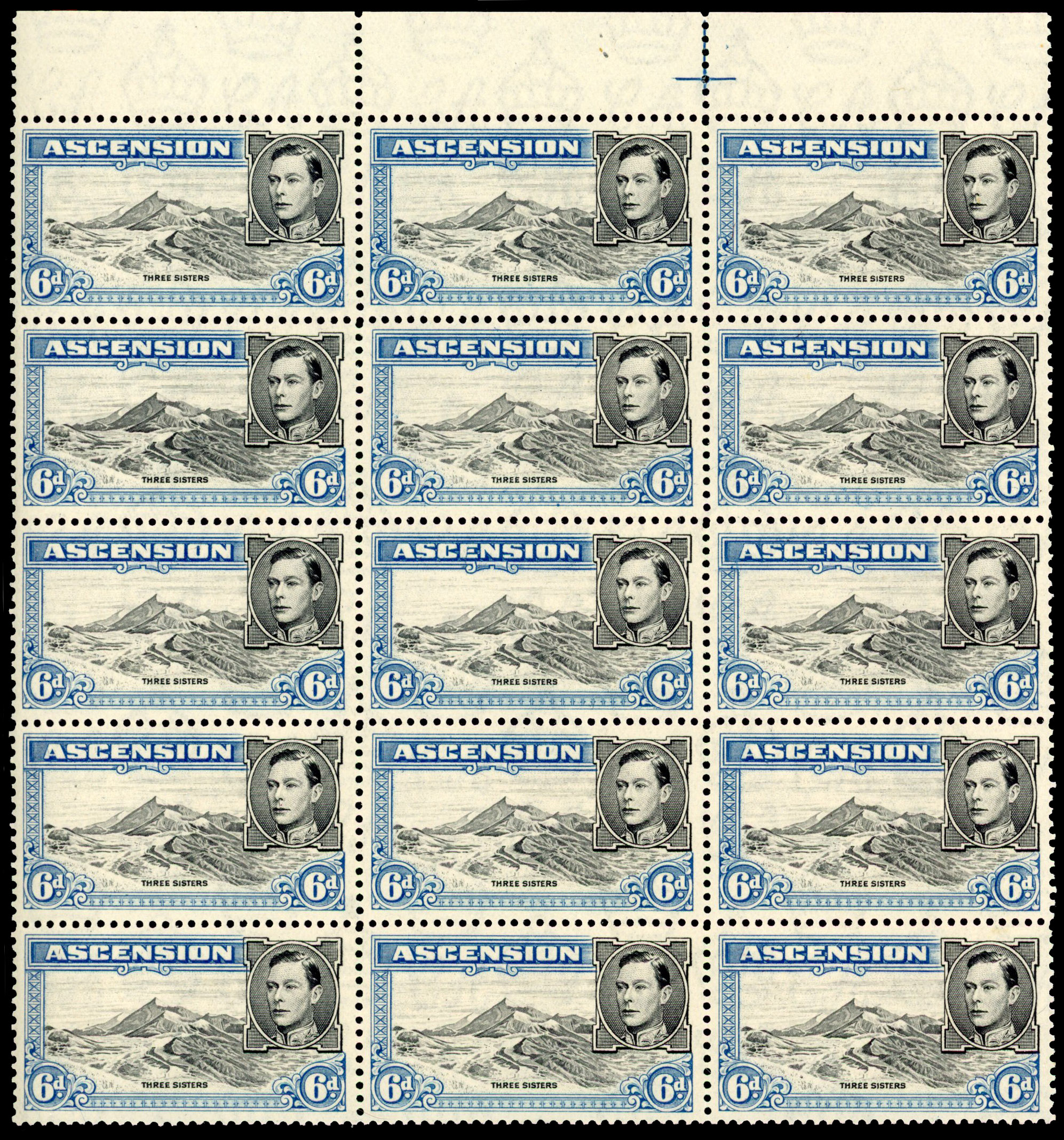 Ascension SG 43b, ba block mint