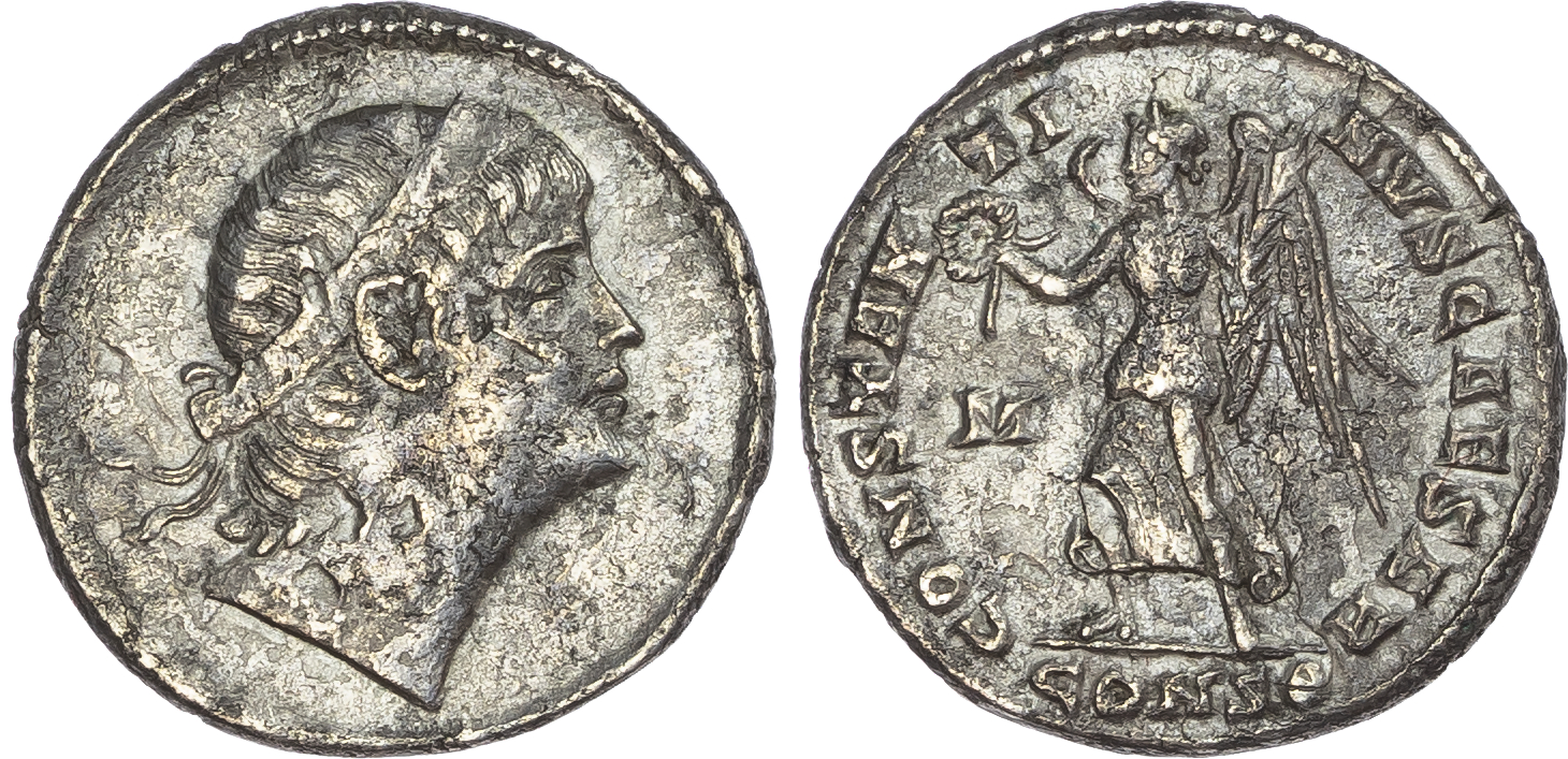 Constantine II (as Caesar AD 316-337) AR Siliqua, Constantinople, AD 336, 3.39g.