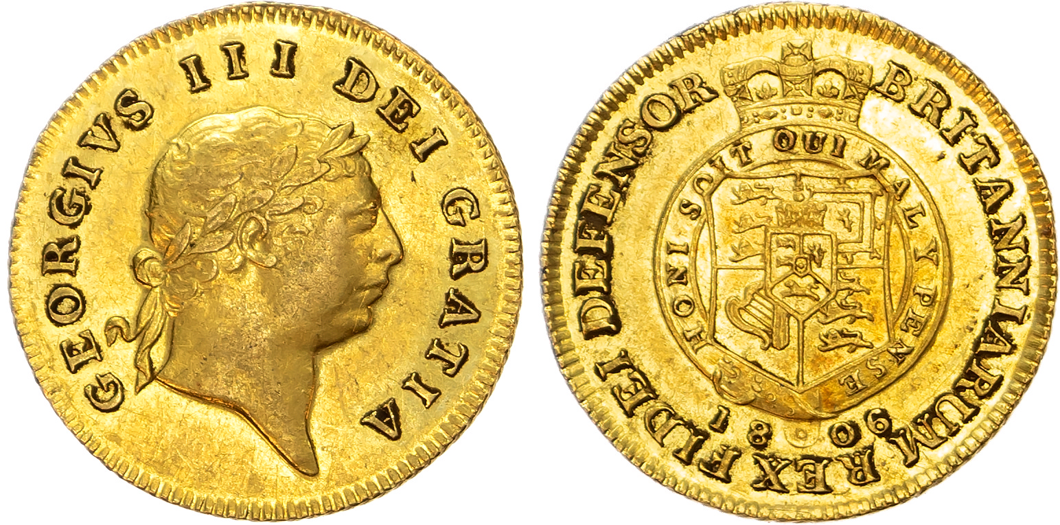 George III (1760-1820), Half-Guinea, 1806