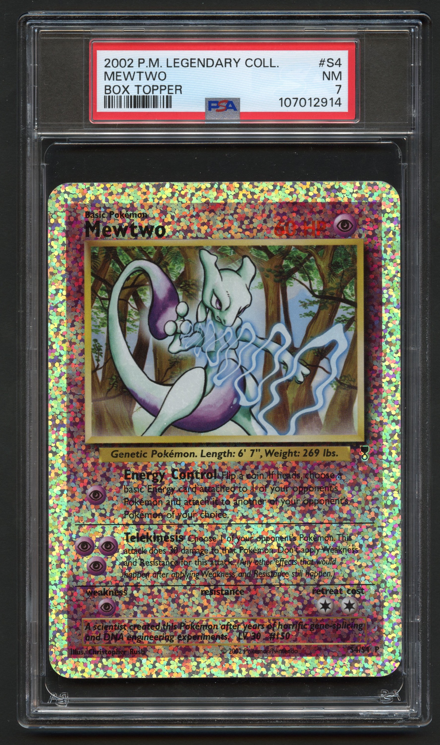 PSA 7 Mewtwo - Legendary Collection Box Topper #S4