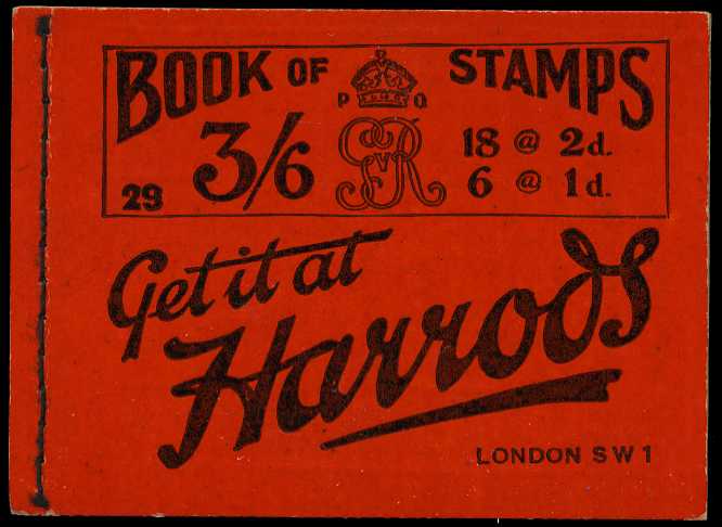 1920 (July) 3/6d booklet (#29), some...