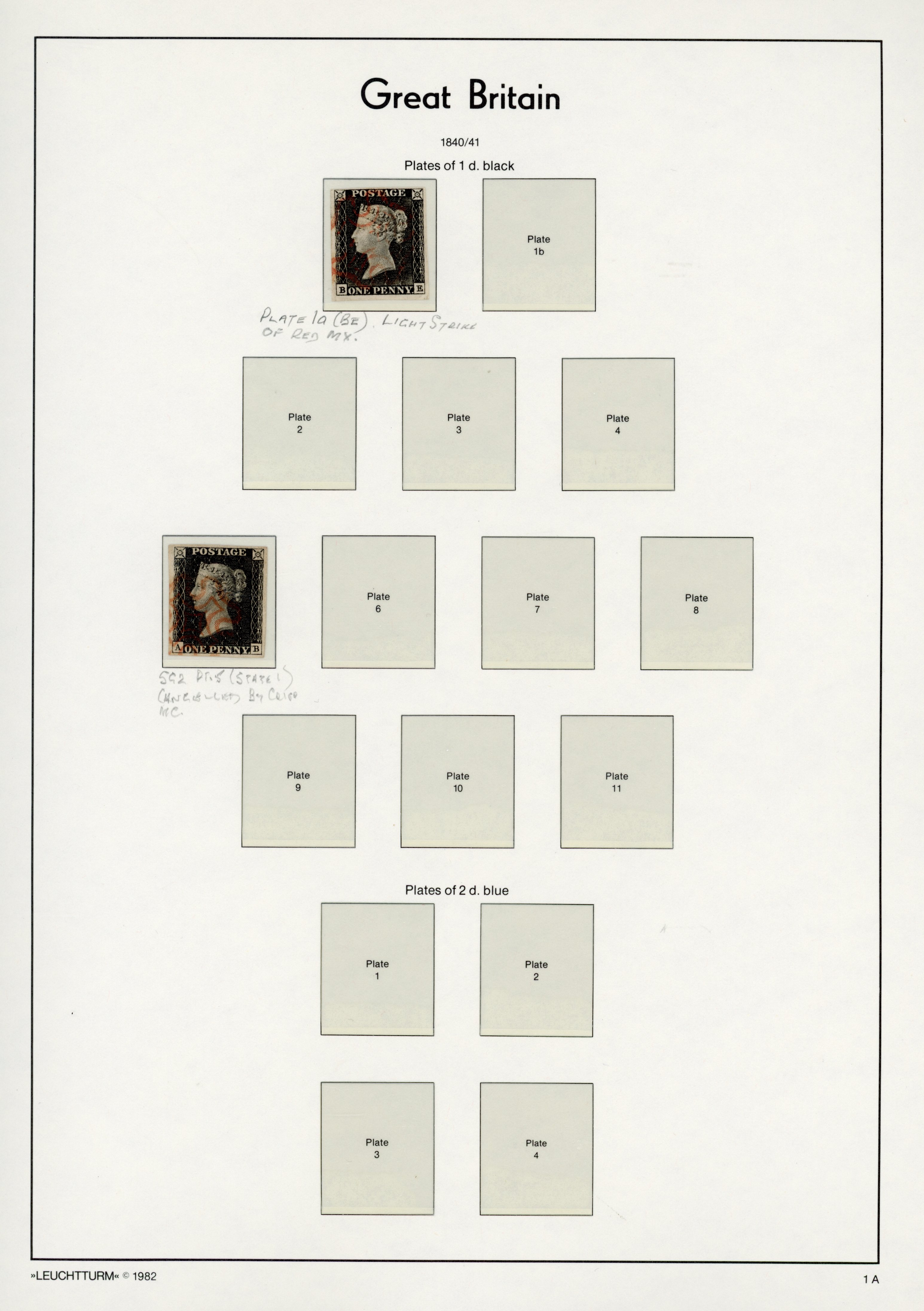 GB 1840-79 mainly mint collection arranged on Lighthouse printed pages