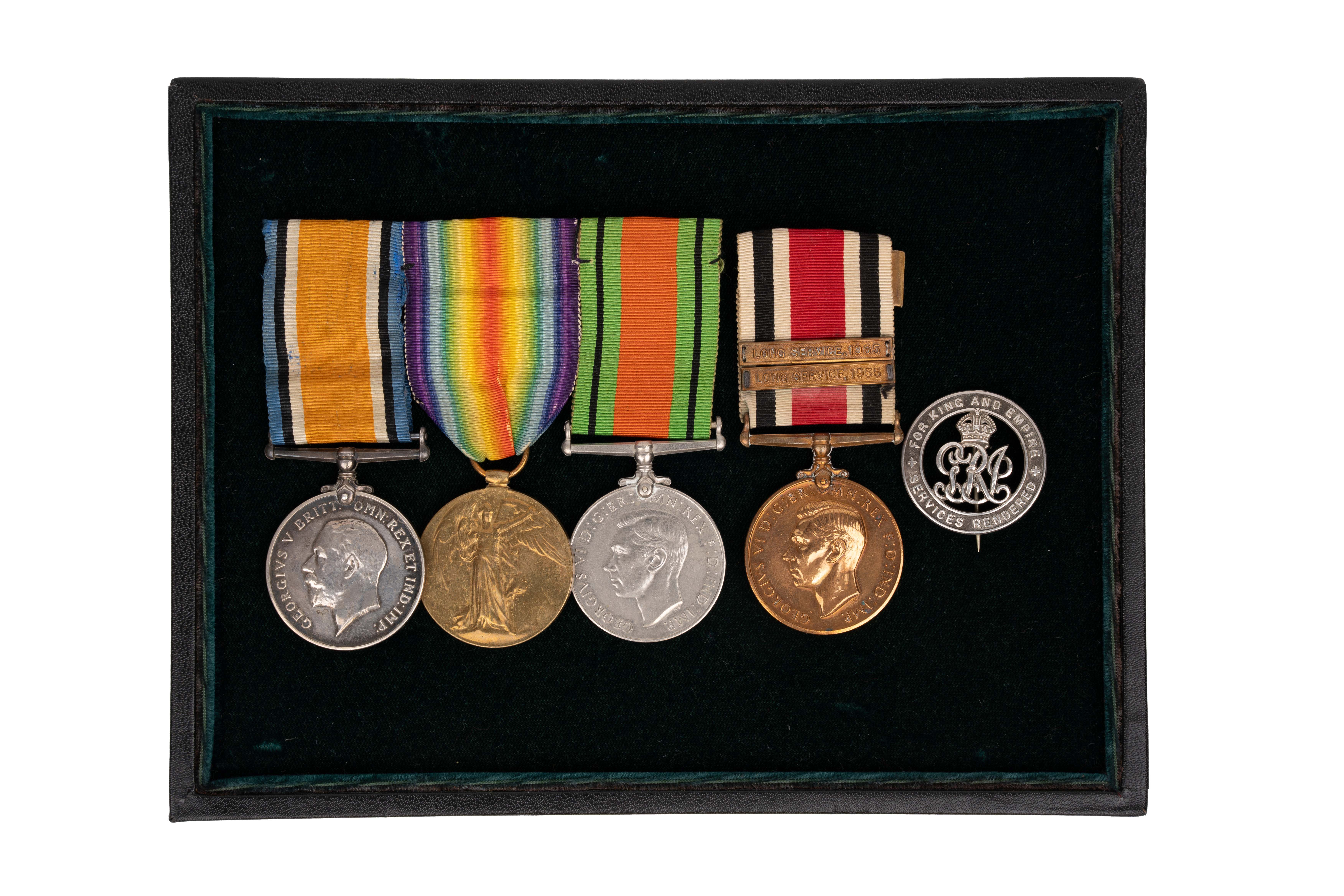 A Great War, Silver War Badge, World War Two Home Defence Special Constable Long Service Group of Five.