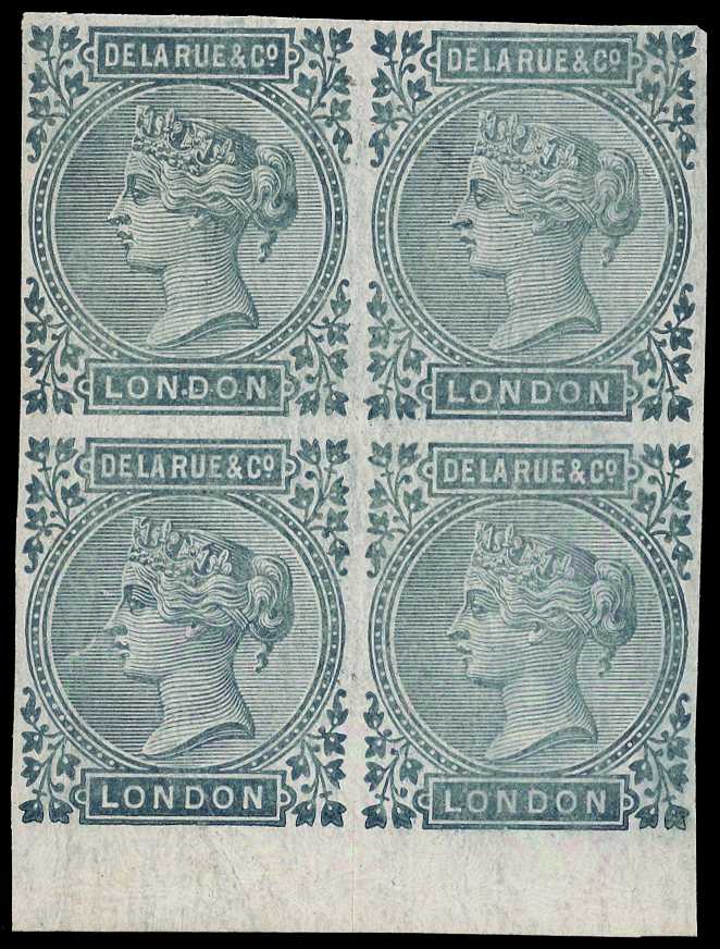1900-10 De La Rue Dummy Stamp, imperforate...