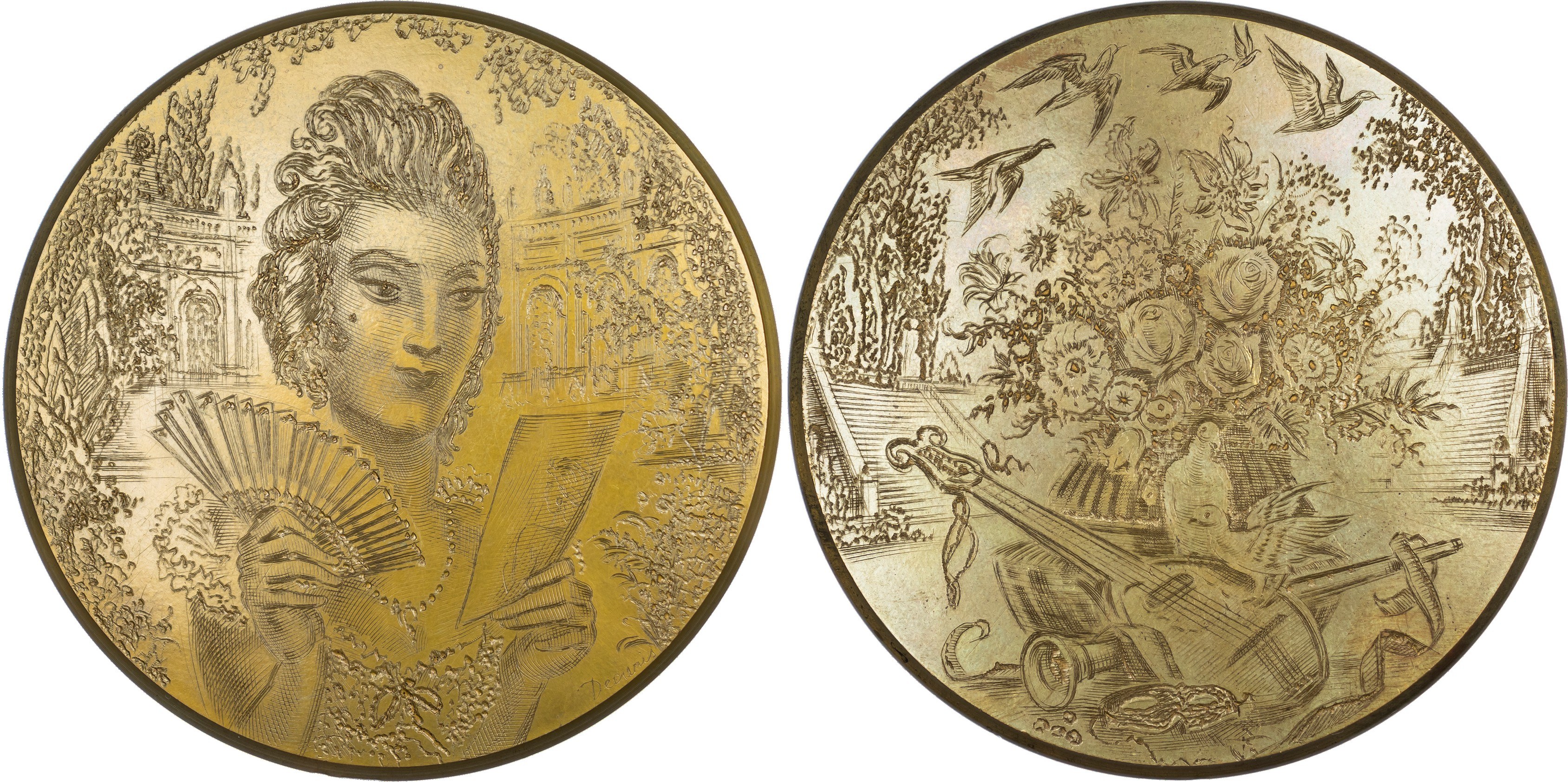 France, 20th Century Bronze Art Medal