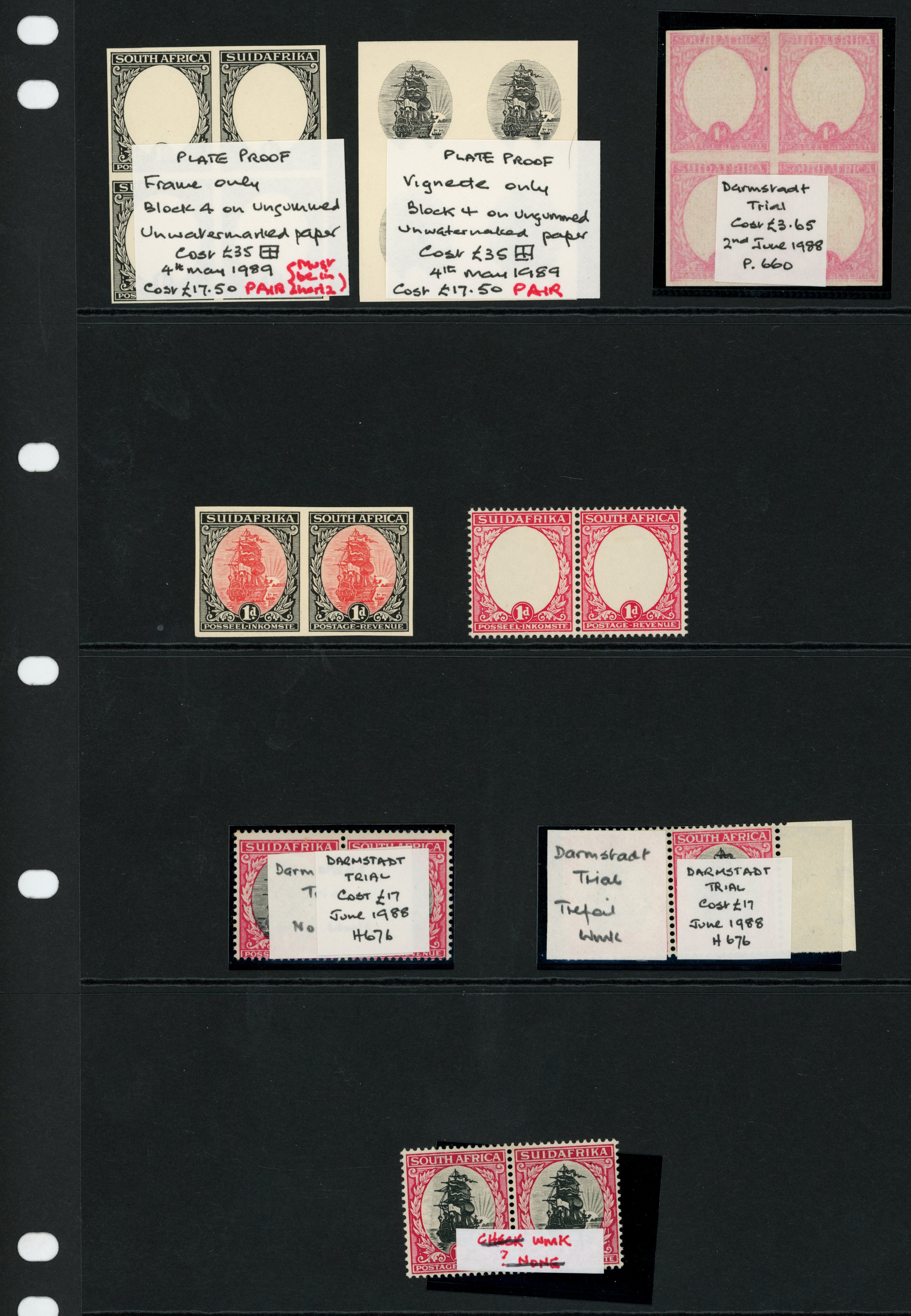 1926-27 Dromedaris 1d selection of proofs...