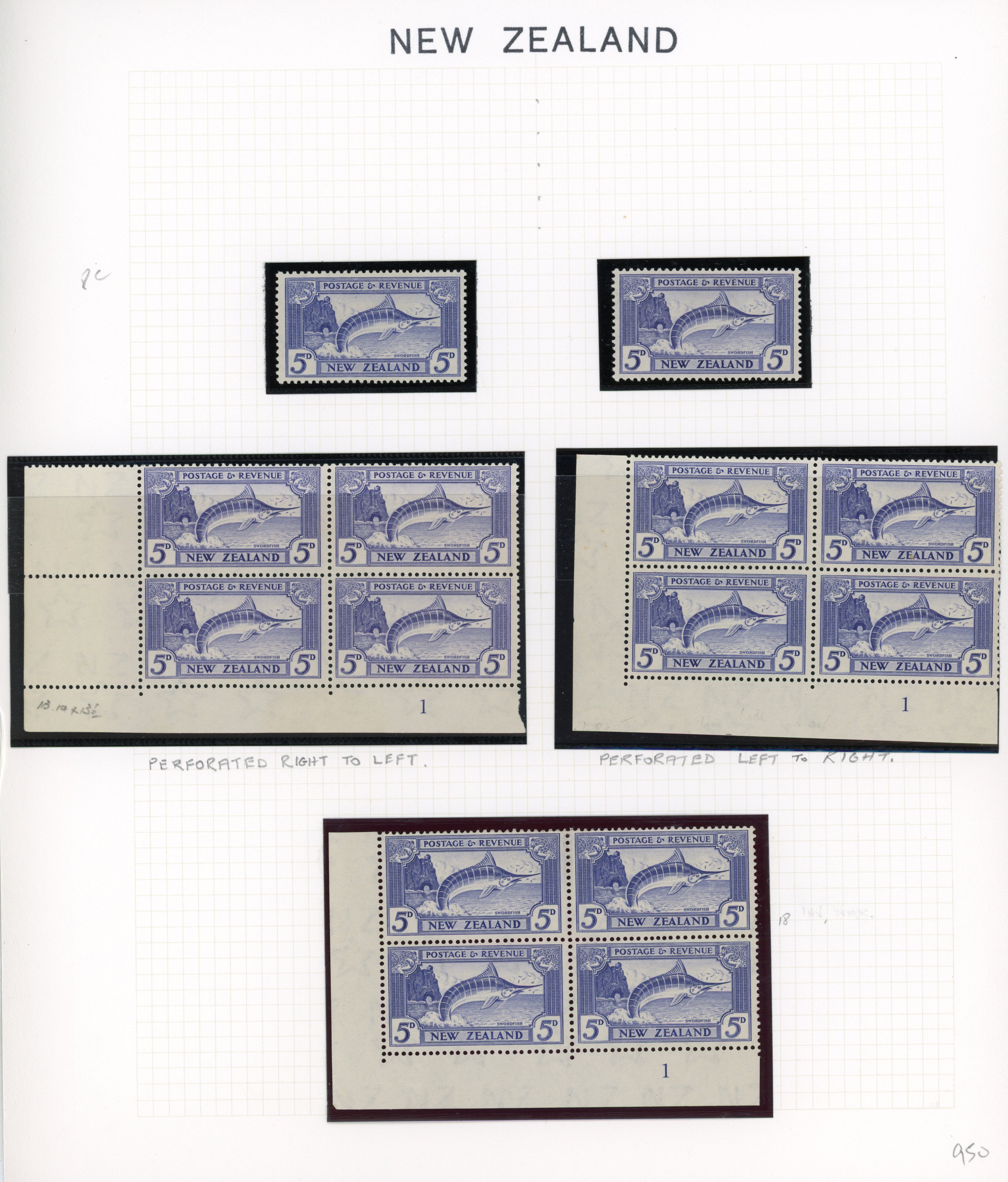 NZ SG 584-c collection mint