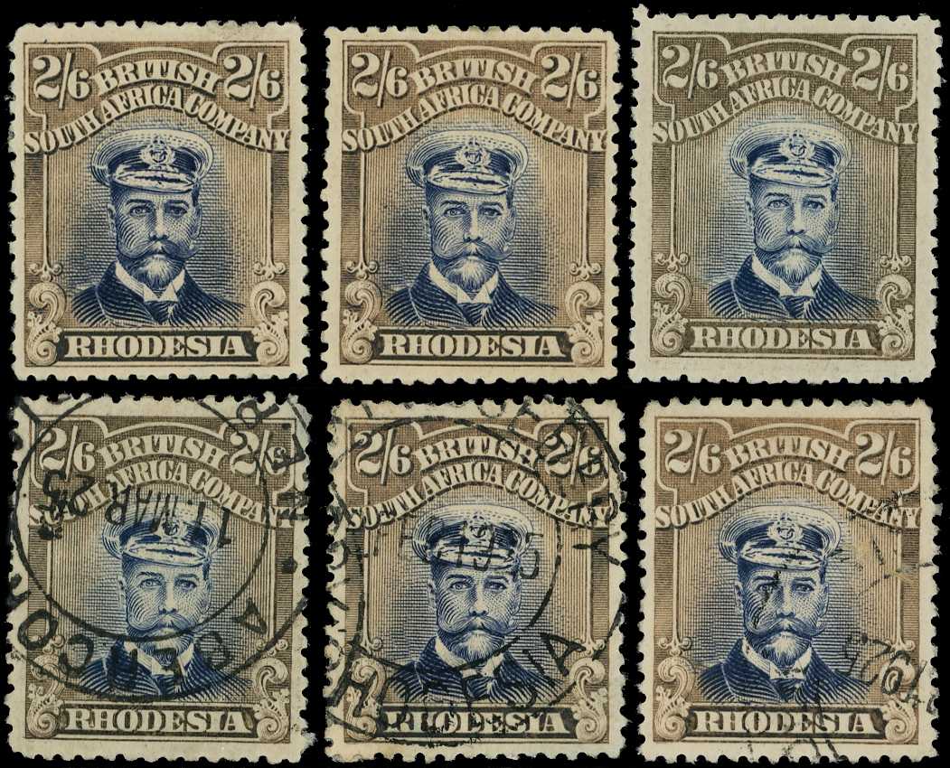 1922-4 2/6d Head Die IIIB, perf 14, white...