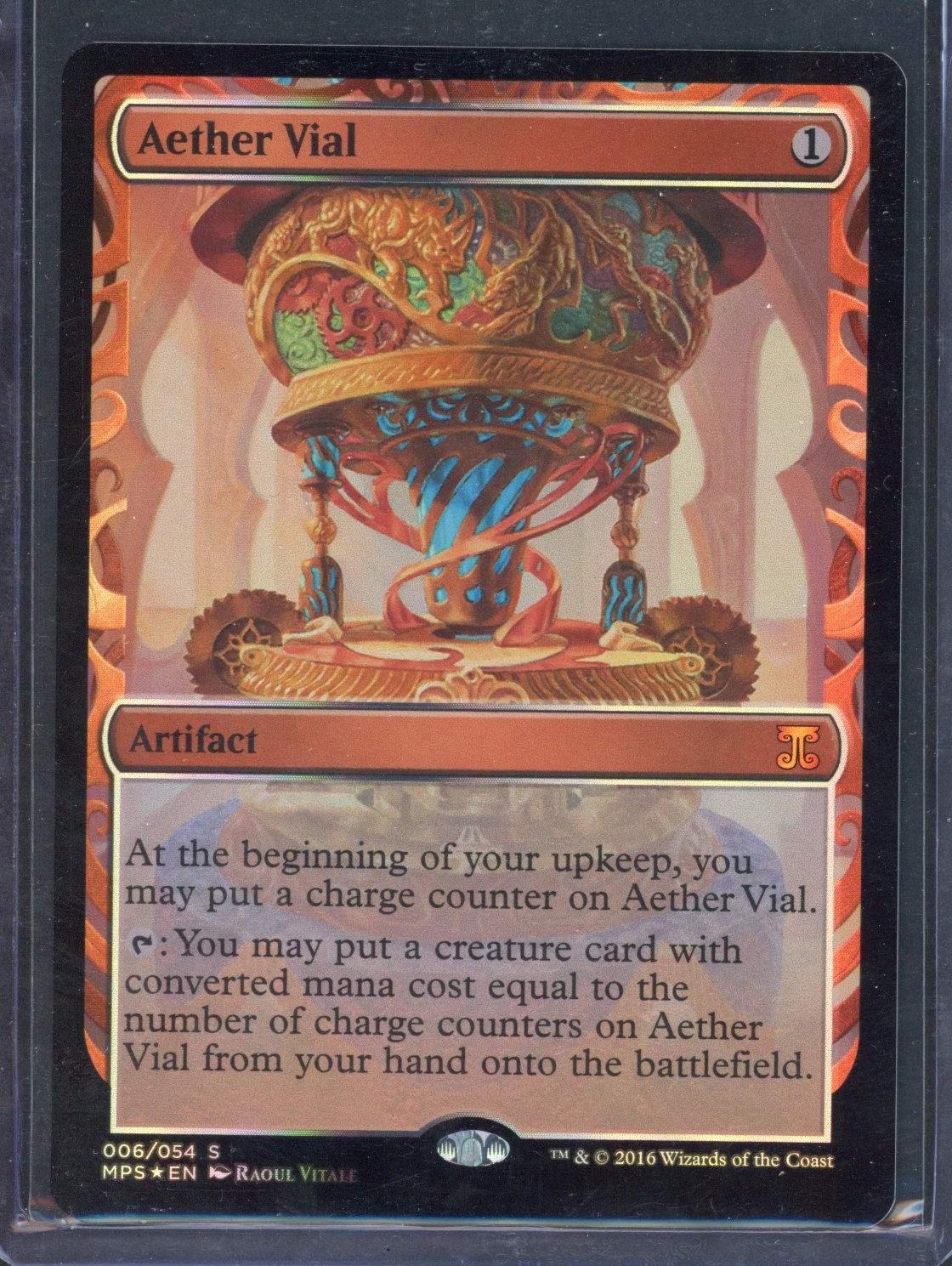 Magic the Gathering - Aether Vial  - Kaladesh Inventions - Near Mint
