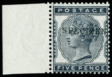 1880 5d Indigo. Very fine unmounted o.g. left...