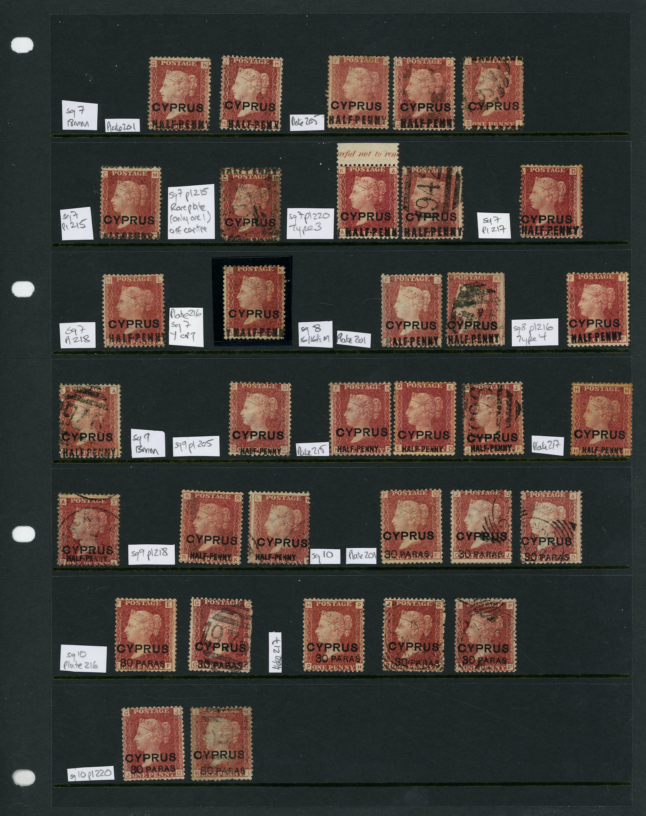 Cyprus SG 7-10 collection