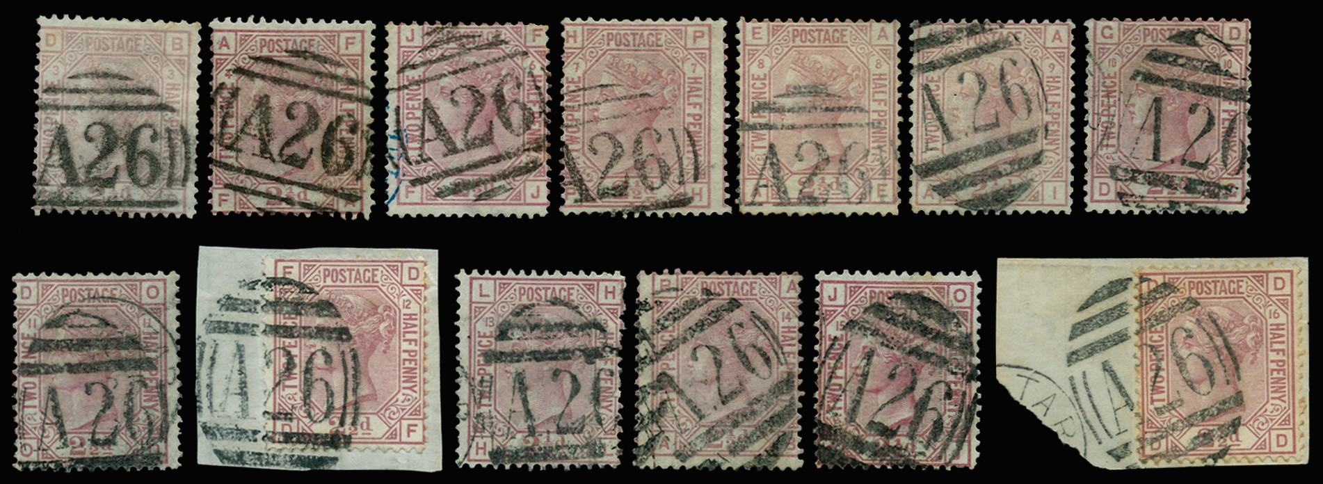 1876-79 Great Britain 2½d rosy mauve, wmk orb,...