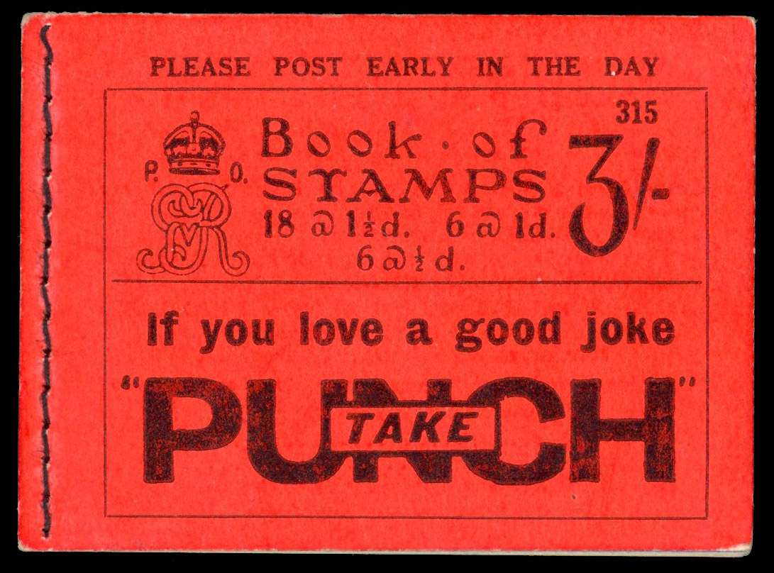 Gb 1935 3s booklet (Edition No. 315), SG BB29